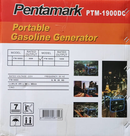 Pentamark PTM-1900DC Portable Petrol Generator - Electromann SA