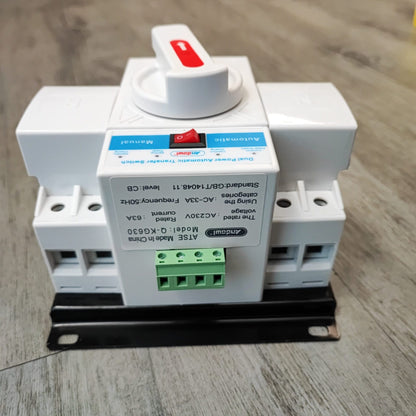 ANDOWL Q-KG630 63Amp 2 Pole AC220v Automatic Changeover Switch - Reliable and Efficient Power Transfer - Electromann SA