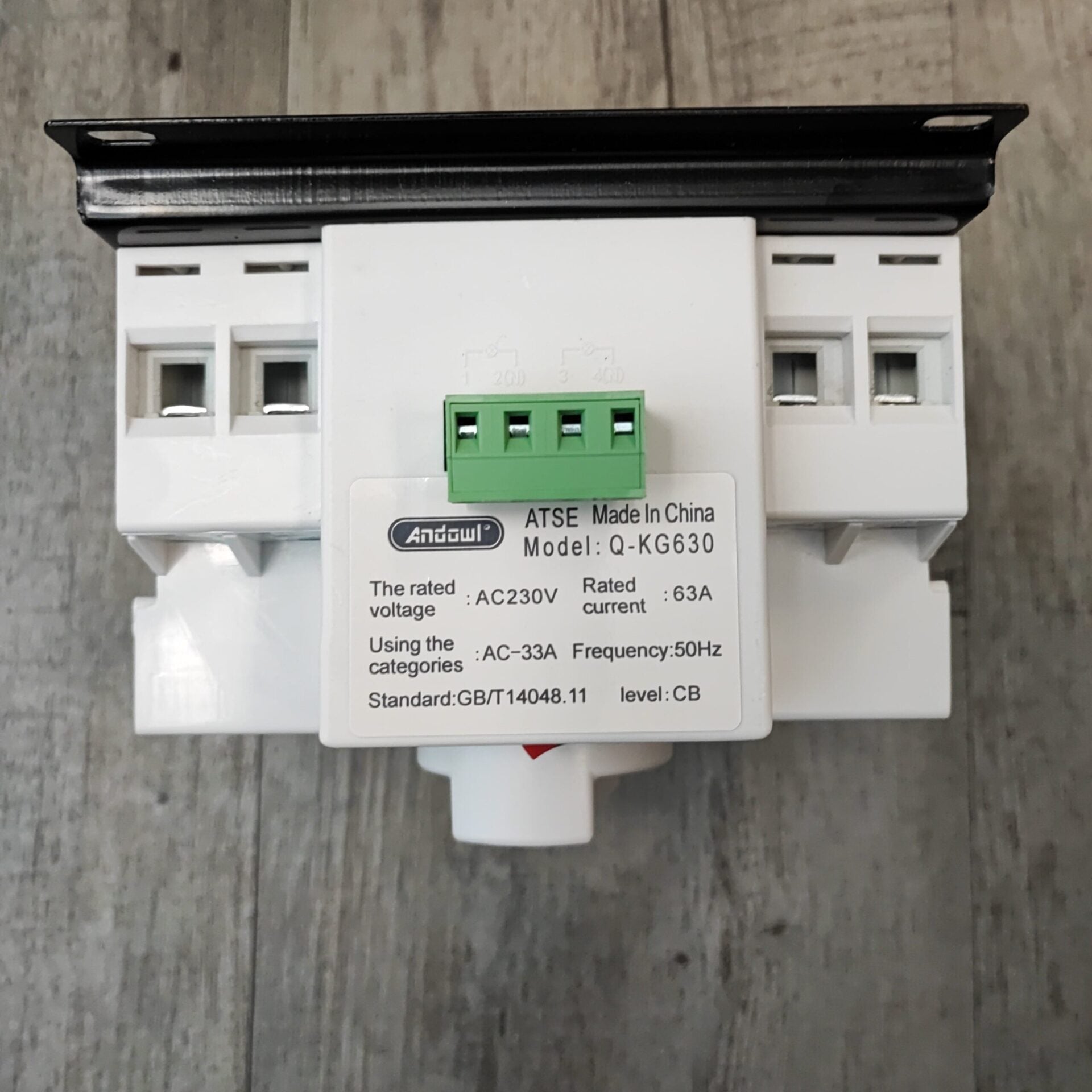 ANDOWL Q-KG630 63Amp 2 Pole AC220v Automatic Changeover Switch - Reliable and Efficient Power Transfer - Electromann SA