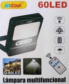 Andowl Q-60 60LED Remote Solar Motion Wall Light - Electromann SA