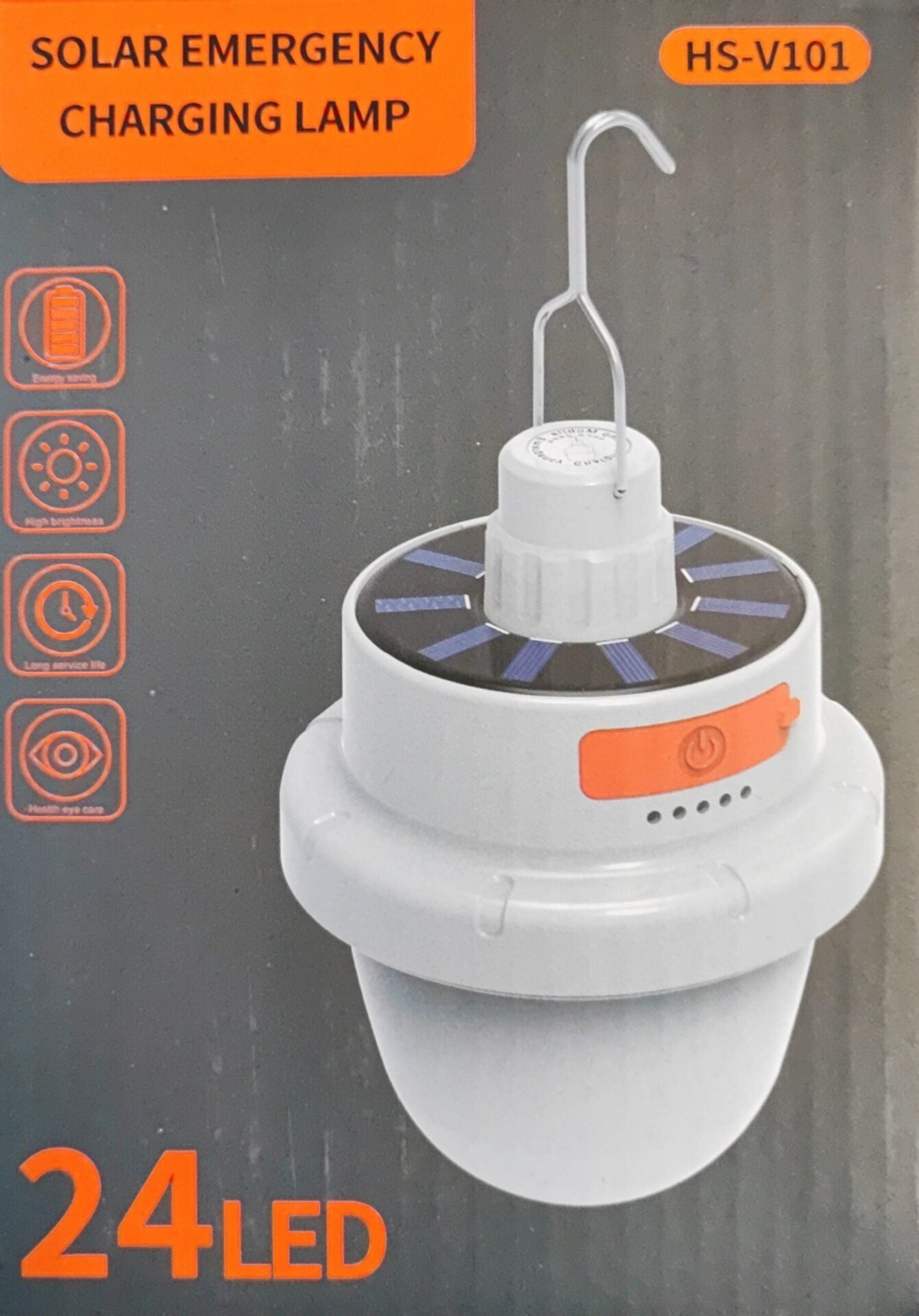 24LED Solar Charged Emergency Light - Electromann SA