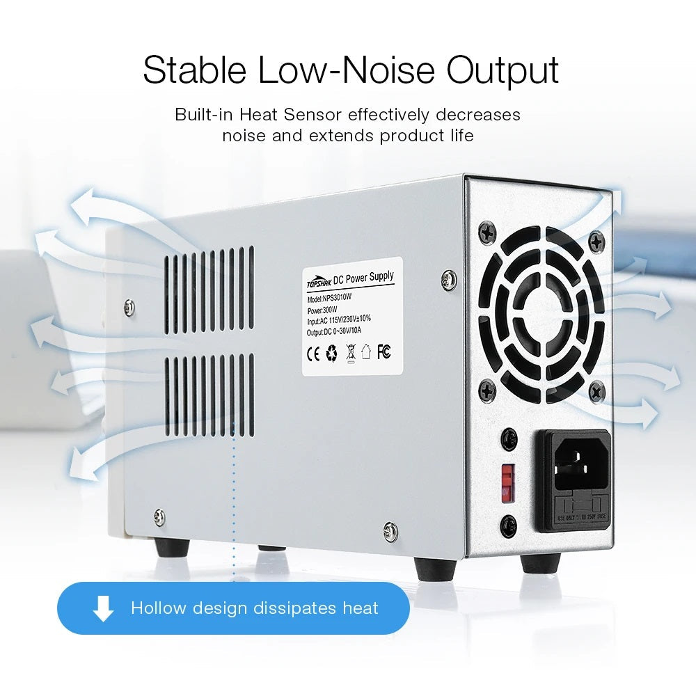 WANPTEK NPS605W 0-60V 0-5A 300W Adjustable Digital DC Power Supply - Electromann SA