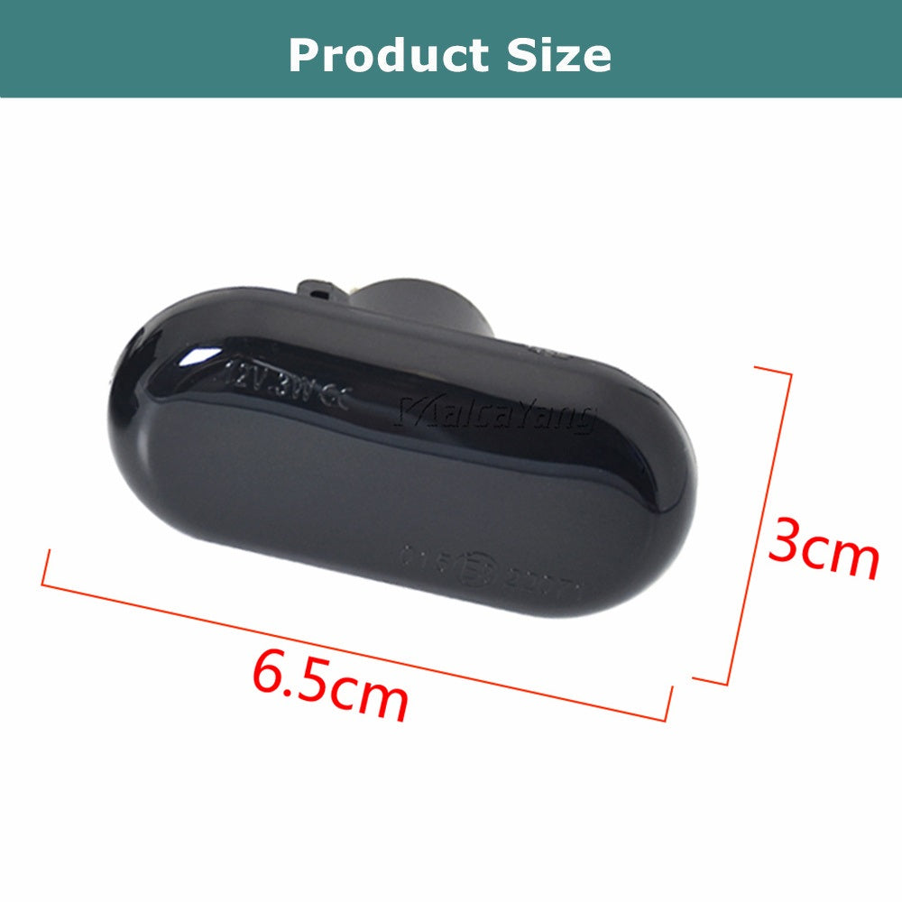 Smart Sequential Flashing LED Turn Signal Side Marker Light for Renault - Electromann SA