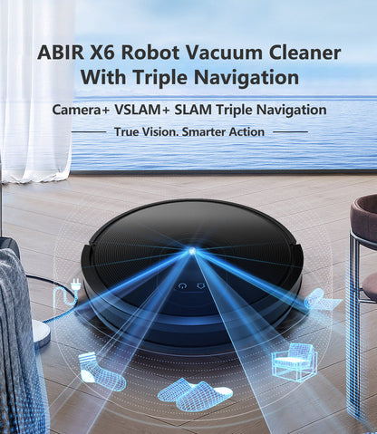 ABIR X6 Intelligent Robot Vacuum Cleaner - Effortlessly Keep Your Floors Spotless - Electromann SA