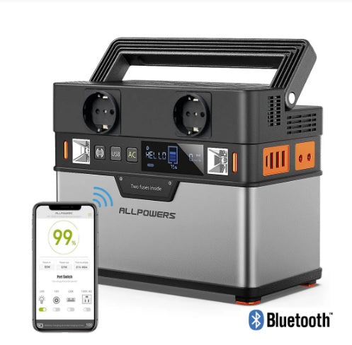 ALLPOWERS 220V AC 300W 288wh Portable Lithium Power Station - Versatile and Reliable Power Source - Electromann SA