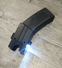 80KV Handheld Stungun with Projectiles and Alarm - Powerful Self-Defense Device - Electromann SA