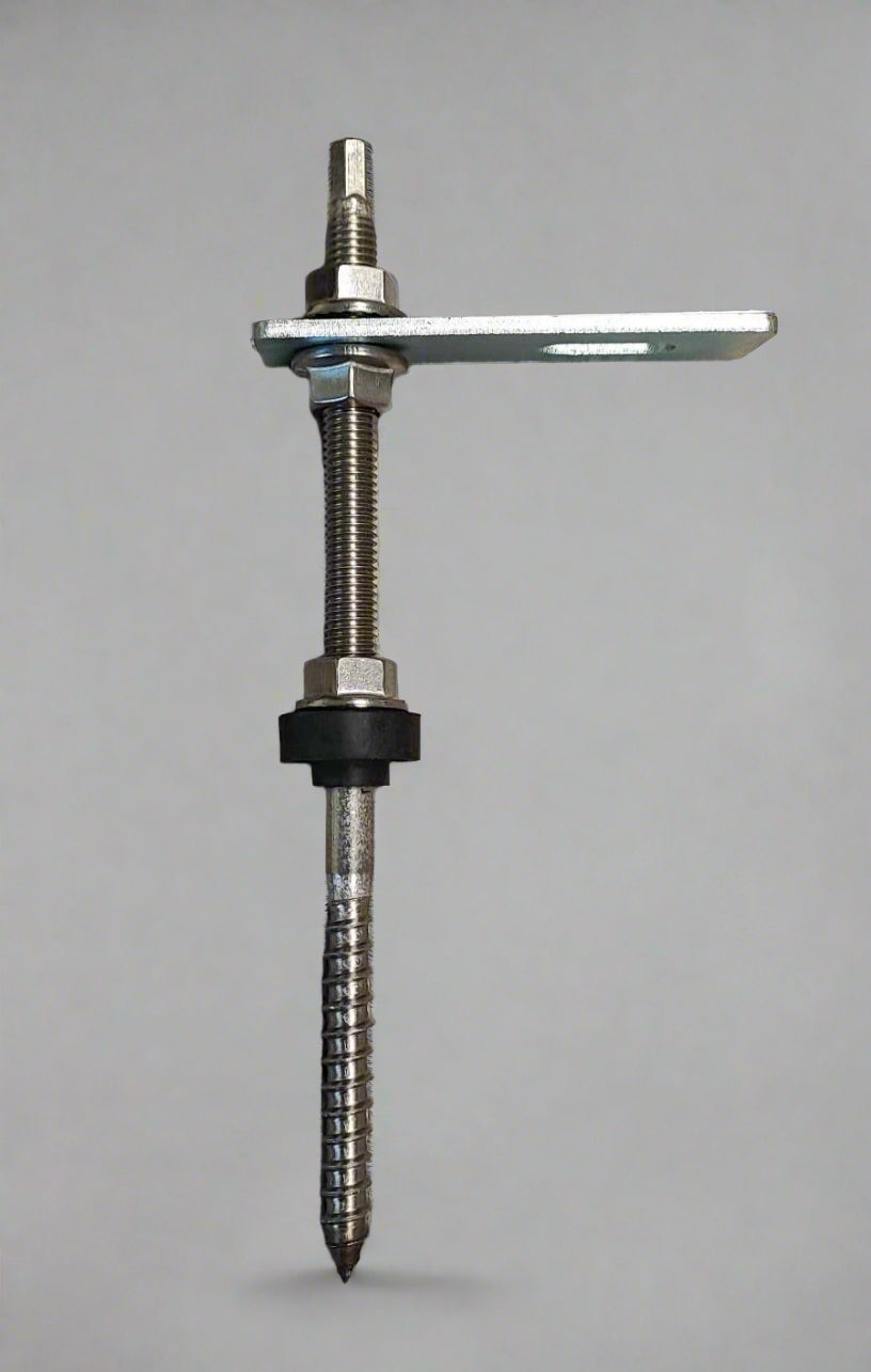 High-Quality Solar Panel Roof Mount Hanger Bolt Dowel Screw 10x200mm for Efficient Solar Panel Installation - Electromann SA