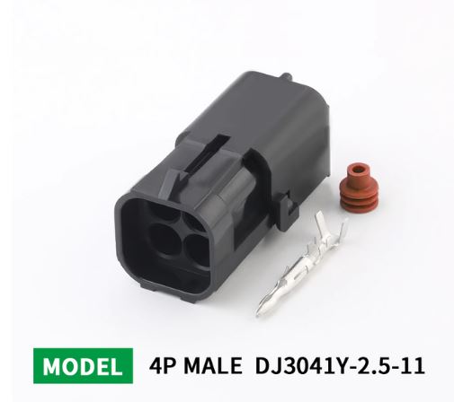 Durable and Waterproof 4 Pin High Current Automotive Electrical Connector - Electromann SA
