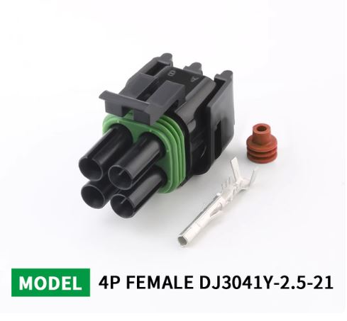 Durable and Waterproof 4 Pin High Current Automotive Electrical Connector - Electromann SA