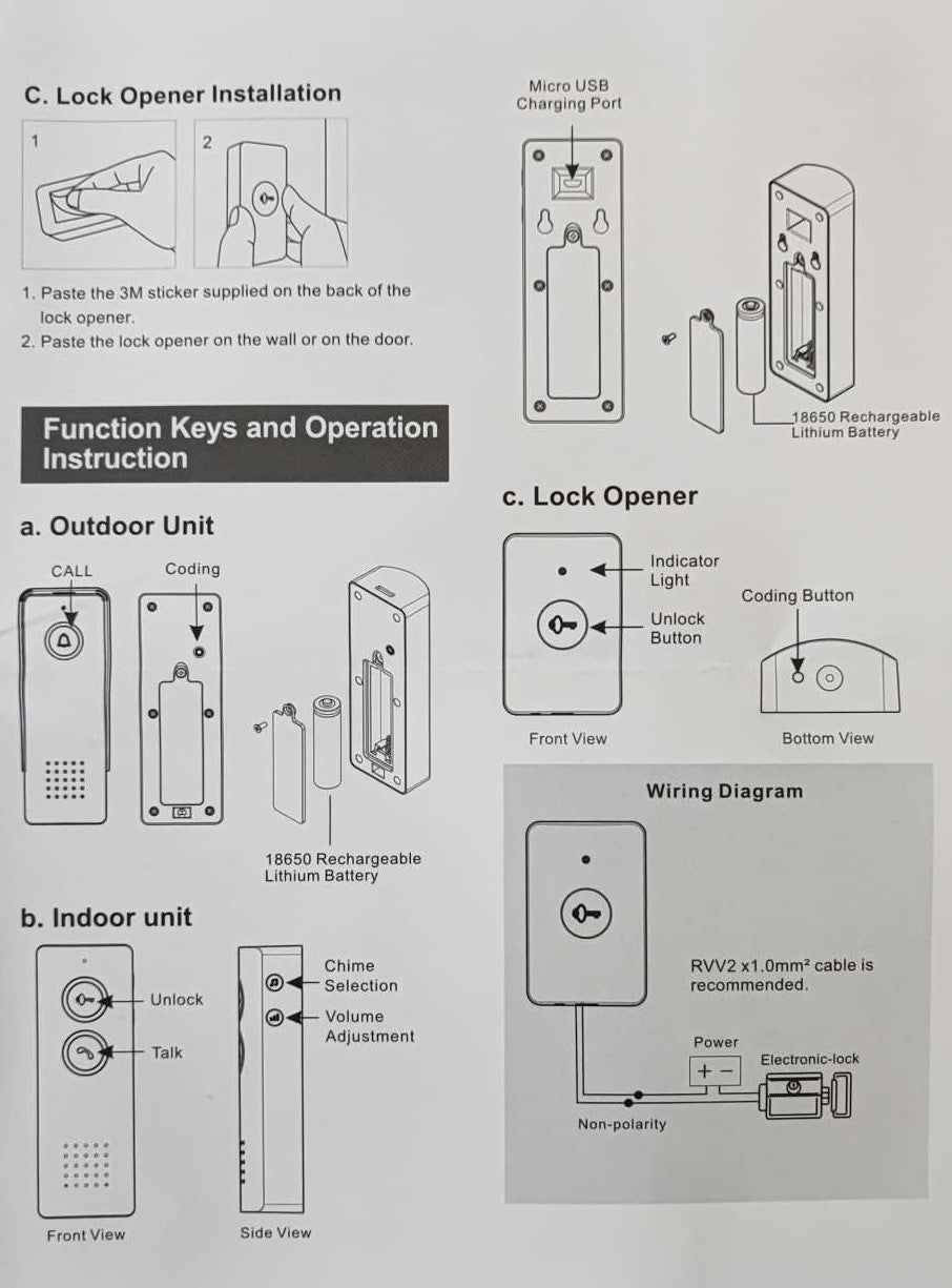 RL-0518L Wireless Audio Home and Office Intercom System: Clear and Reliable Communication Solution - Electromann SA