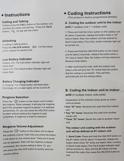 RL-0518L Wireless Audio Home and Office Intercom System: Clear and Reliable Communication Solution - Electromann SA