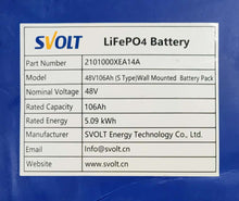 SVOLT 5.09Kwh 48V 106AH Lithium Battery - Electromann SA