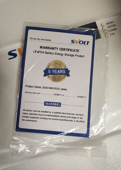 SVOLT 5.09Kwh 48V 106AH Lithium Battery - Electromann SA