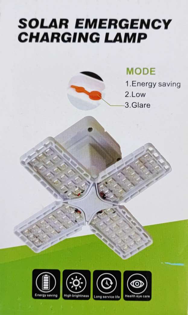 Portable Solar Rechargeable Foldable 72 LED Chip Light - Electromann SA