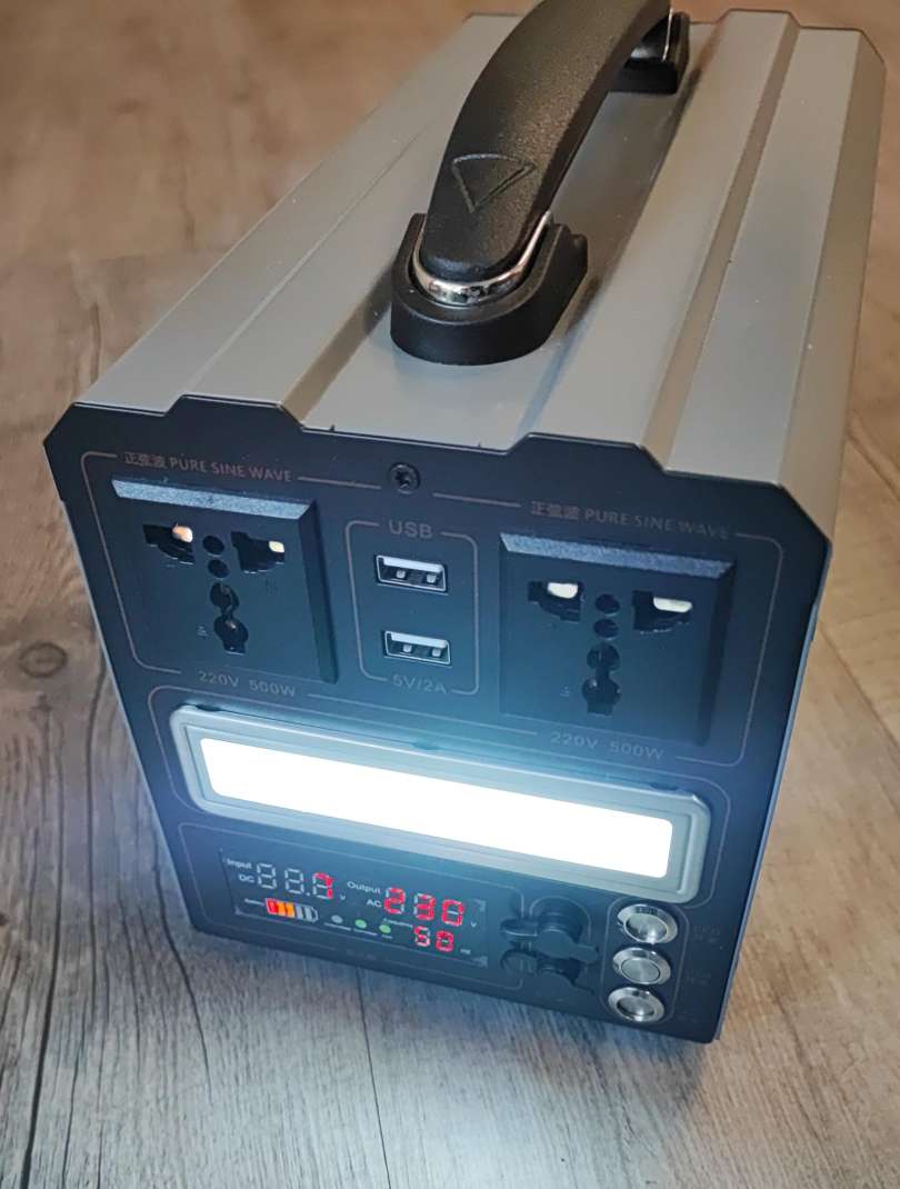 Portable Mobile Outdoor 500w 378wh Pure Sine DC to AC Power Box - Reliable Power Solution for Outdoor Adventures and Emergencies - Electromann SA