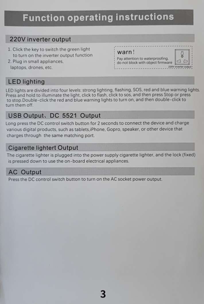 Portable Mobile Outdoor 500w 378wh Pure Sine DC to AC Power Box - Reliable Power Solution for Outdoor Adventures and Emergencies - Electromann SA