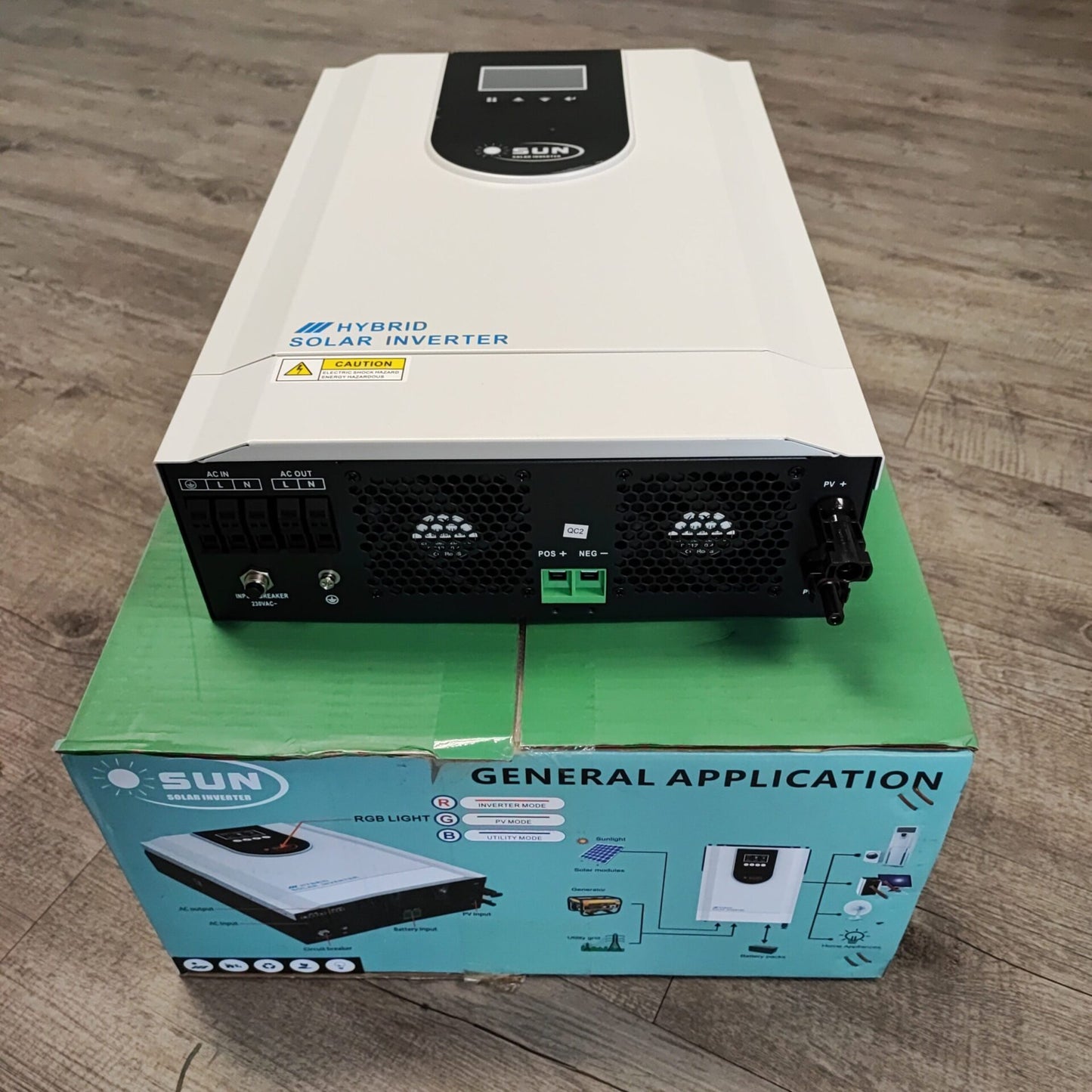 SUN 6.2KW Grid Tied 48v Pure Sine Wave Hybrid Solar Inverter - Efficient Solar Energy Conversion - Electromann SA