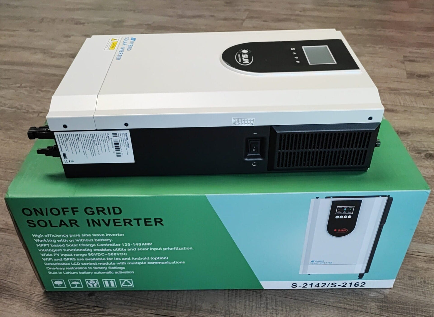 SUN 6.2KW Grid Tied 48v Pure Sine Wave Hybrid Solar Inverter - Efficient Solar Energy Conversion - Electromann SA