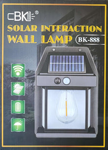 Solar Rechargeable Interaction Wall Lamp - Eco-Friendly and Interactive Lighting Solution - Electromann SA