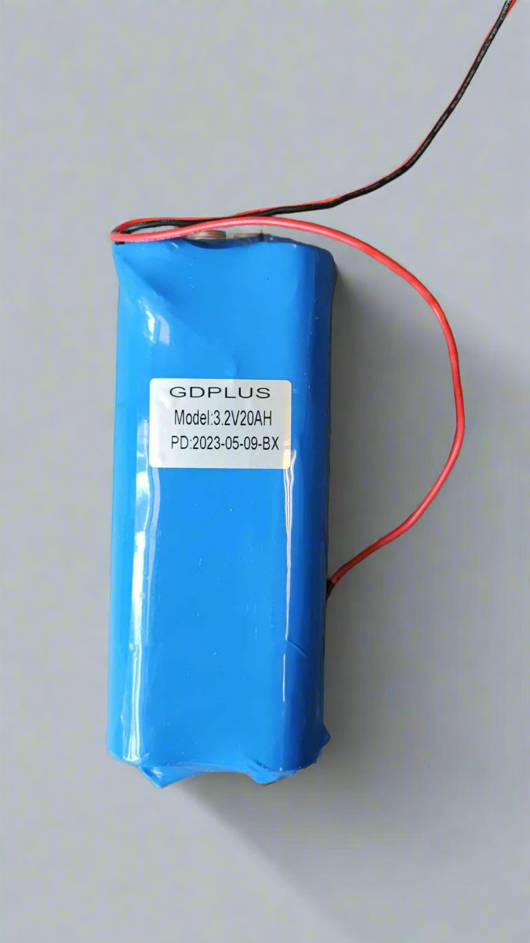 GDPLUS 20ah 3.2v LiFePo4 Battery with BMS - Reliable Power for Solar Power Systems and Electric Vehicles - Electromann SA