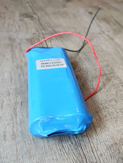 GDPLUS 20ah 3.2v LiFePo4 Battery with BMS - Reliable Power for Solar Power Systems and Electric Vehicles - Electromann SA