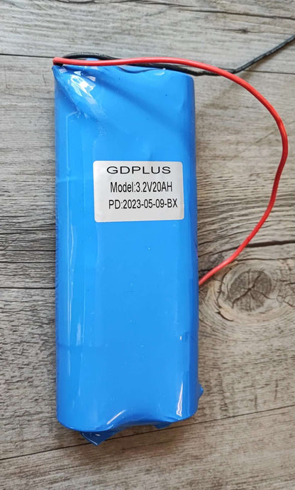 GDPLUS 20ah 3.2v LiFePo4 Battery with BMS - Reliable Power for Solar Power Systems and Electric Vehicles - Electromann SA