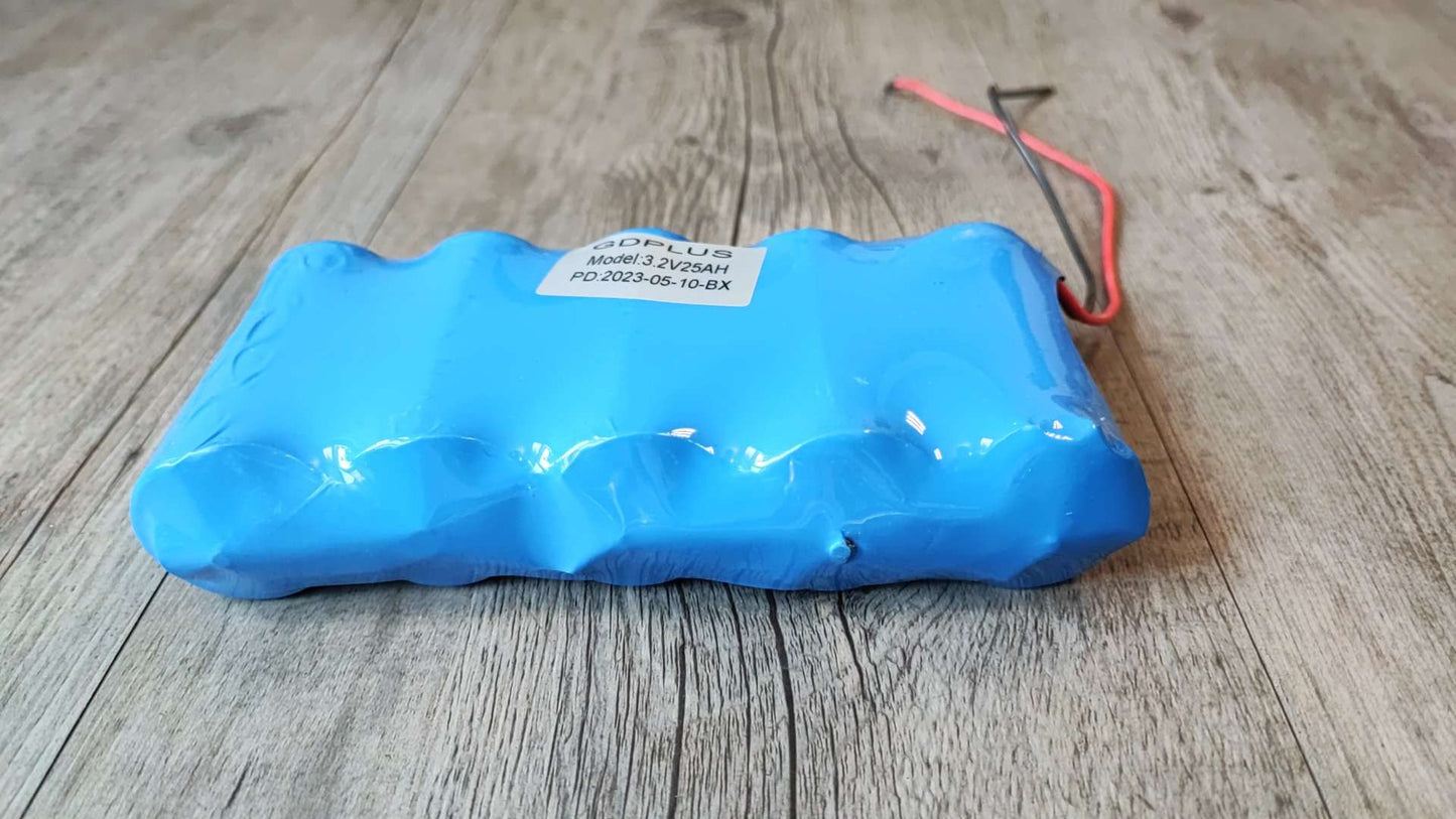 GDPLUS 25ah 3.2v LiFePo4 Battery with BMS - Reliable and Safe Power Solution - Electromann SA