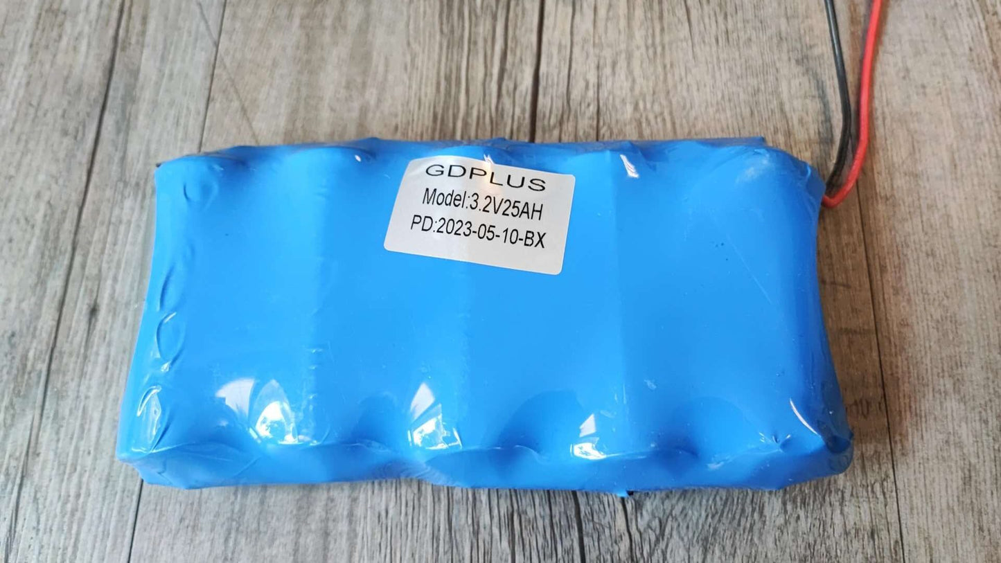 GDPLUS 25ah 3.2v LiFePo4 Battery with BMS - Reliable and Safe Power Solution - Electromann SA