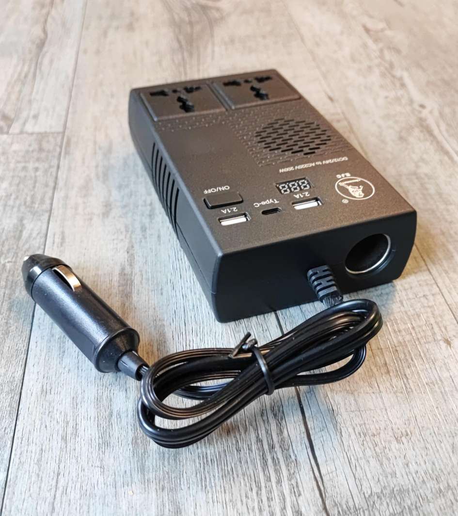 EJC 200w Car Power Inverter - Convert 12V DC to 220V AC on the Go - Electromann SA