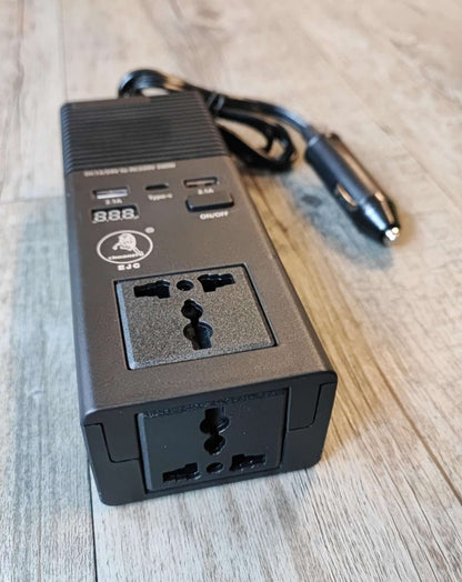 EJC 200w 12v DC to 220v AC Car Power Inverter - Convert Your Car's Power into 220v AC Power On the Go - Electromann SA