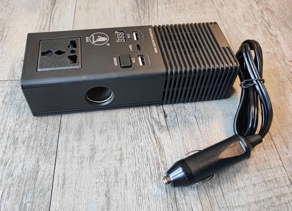 Alimentatore Auto Con USB Inverter Auto 200W 12V A 240V - Convertitore Di Potenza Con 2 Porte USB, Onda Sinusoidale Modificata Accessori Camion - Foto 2