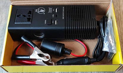 EJC 200w 12v DC to 220v AC Car Power Inverter - Convert Your Car's Power into 220v AC Power On the Go - Electromann SA