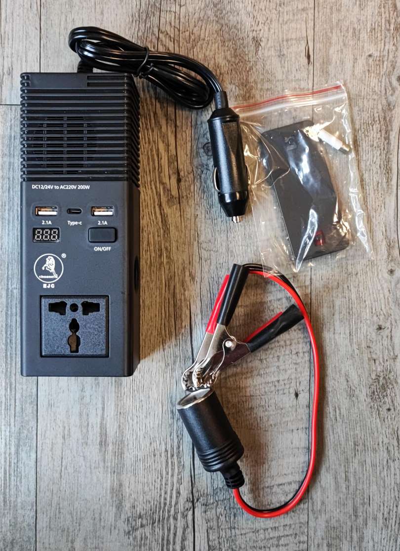 EJC 200w 12v DC to 220v AC Car Power Inverter - Convert Your Car's Power into 220v AC Power On the Go - Electromann SA