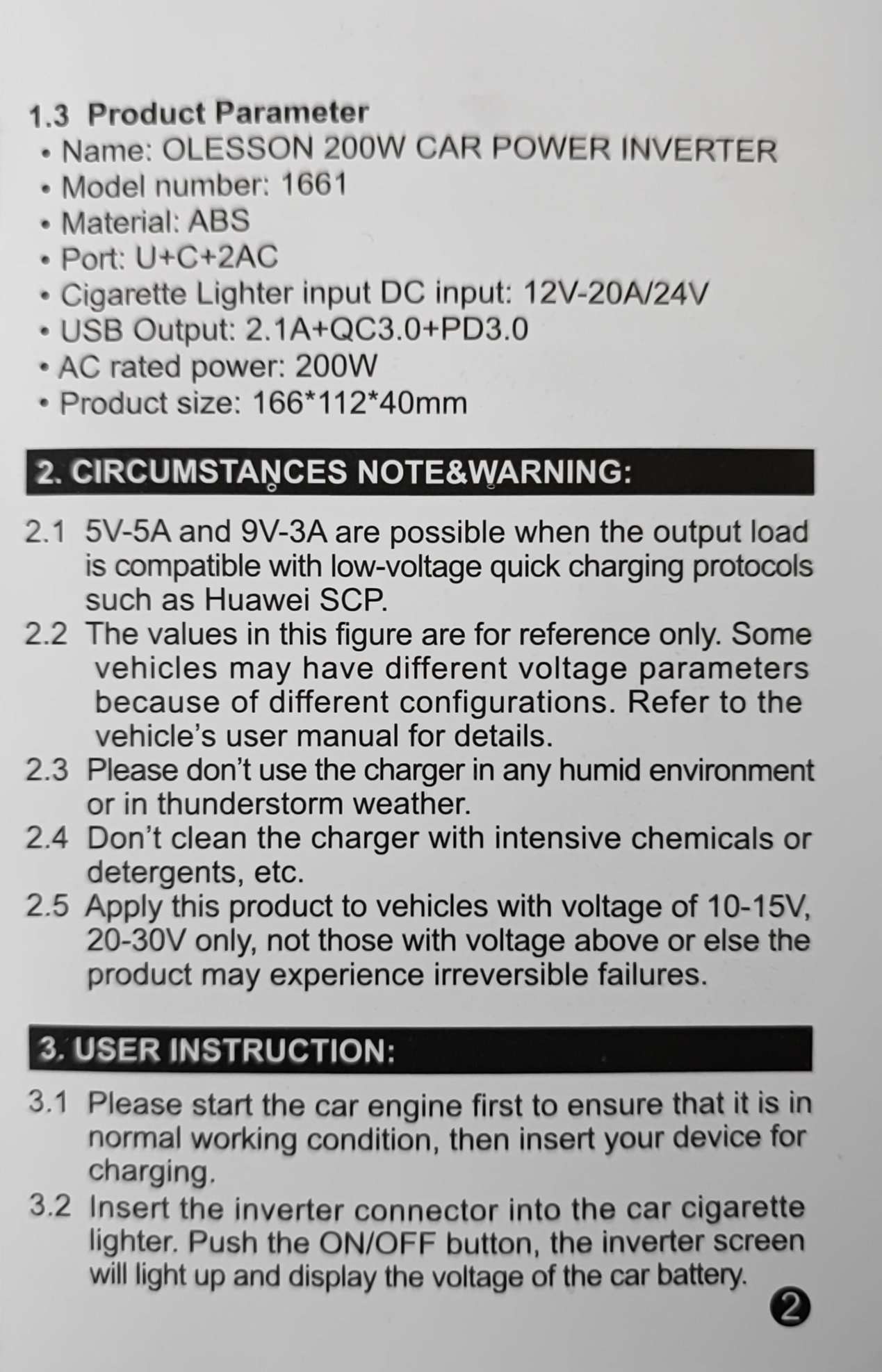 EJC 200w 12v-24v DC to 220vAC Car Power Inverter - Compact and Efficient - Electromann SA
