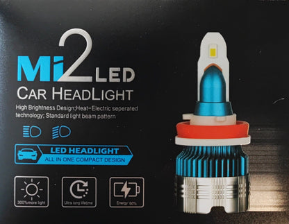 Mi2LED LED Car Headlight Kit 3000LM - H3: High-Quality, Energy-Efficient Lighting Solution for Your Vehicle - Electromann SA