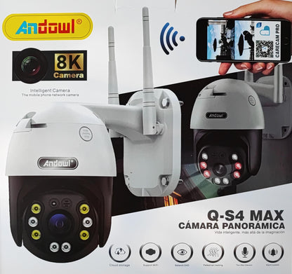 Andowl Q-S4 MAX 8K AI Wifi Constant Speed Dome IP PTZ Camera - Electromann SA