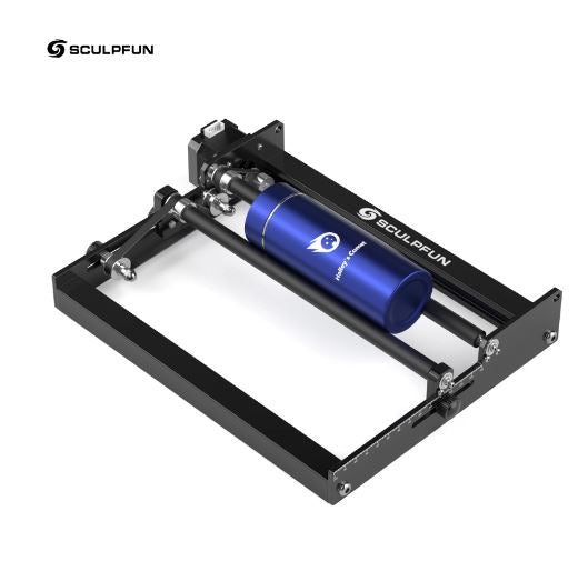 DEMO SCULPFUN S9 Laser Engraving and Cutting Machine + Laser Rotary Roller Combo - Electromann SA