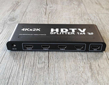 ANDOWL Q-HD1400 3D 1080P 1 to 4 HDMI Splitter - Distribute HDMI Signal to Four Displays Simultaneously - Electromann SA