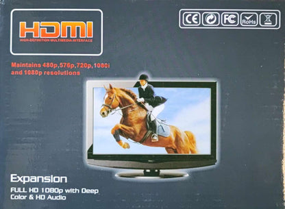 High-Quality 60m HDMI 1080P Over CAT5e/CAT6 Extender | Extend HDMI Signals up to 60 Meters - Electromann SA