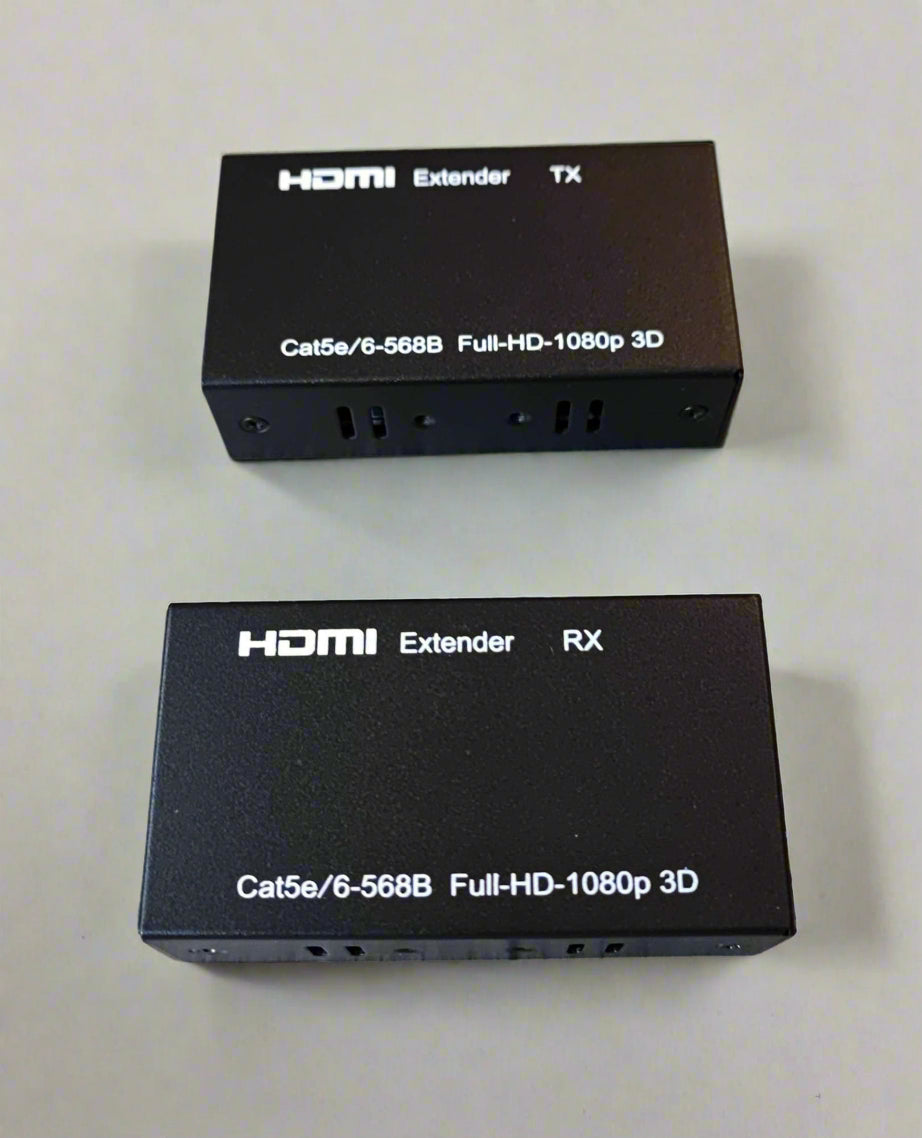 High-Quality 60m HDMI 1080P Over CAT5e/CAT6 Extender | Extend HDMI Signals up to 60 Meters - Electromann SA