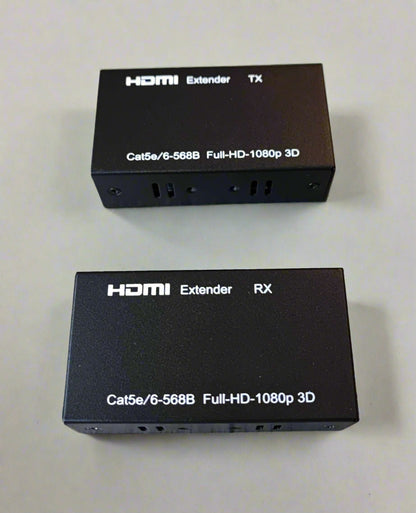 High-Quality 60m HDMI 1080P Over CAT5e/CAT6 Extender | Extend HDMI Signals up to 60 Meters - Electromann SA