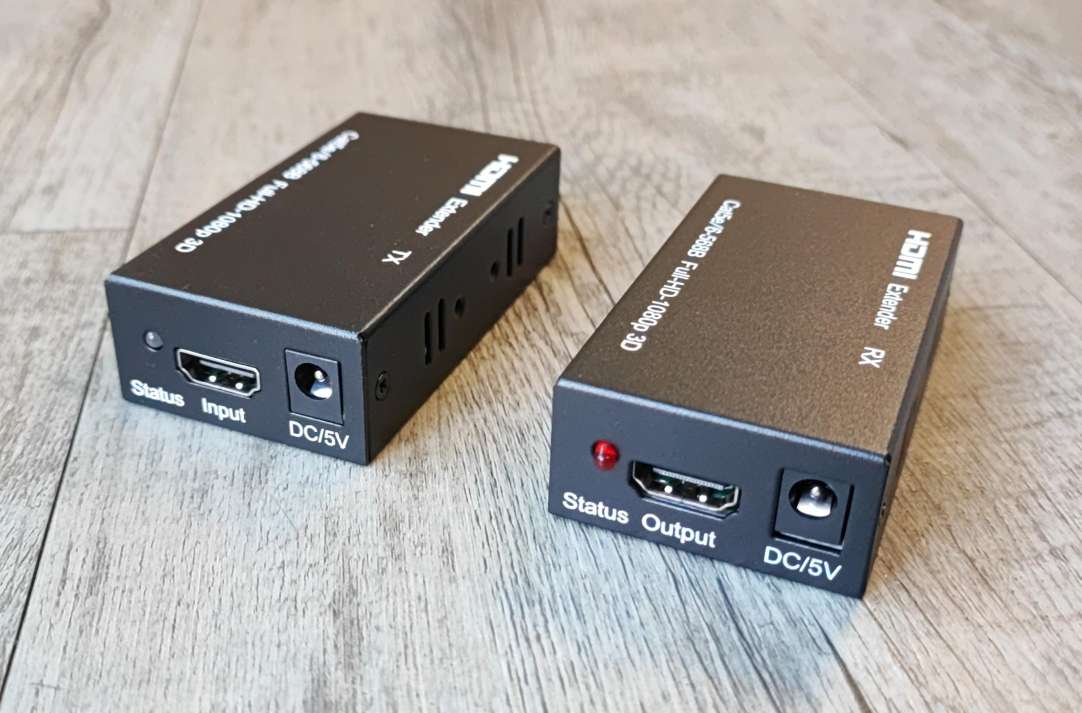 High-Quality 60m HDMI 1080P Over CAT5e/CAT6 Extender | Extend HDMI Signals up to 60 Meters - Electromann SA