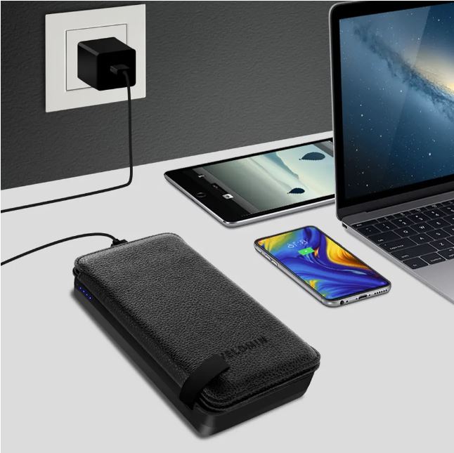 ASTRUM Pb710 Power Bank Solar - Portable Charger with 10000mAh Battery & Solar Panel - Electromann SA