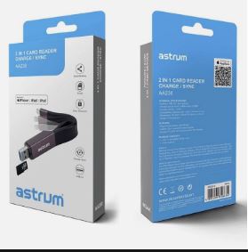Astrum AA230 8Pin USB3.0 Sync Card Reader - Fast Data Transfer & Versatile Compatibility - Electromann SA