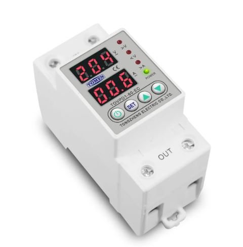 Din Rail Over Voltage Current and Under Voltage Protector Relay - Efficient Electrical System Protection - Electromann SA