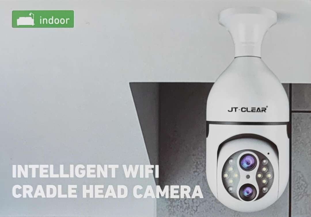 JT-CLEAR 2MP HD Wifi Intelligent Cradle Head Smart Camera - High-Quality Surveillance Camera with Remote Monitoring and Motion Detection - Electromann SA