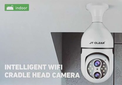 JT-CLEAR 2MP HD Wifi Intelligent Cradle Head Smart Camera - High-Quality Surveillance Camera with Remote Monitoring and Motion Detection - Electromann SA
