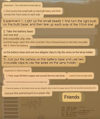 9pc DIY Kids Science Project Kit - Explore the Wonders of Science at Home! - Electromann SA