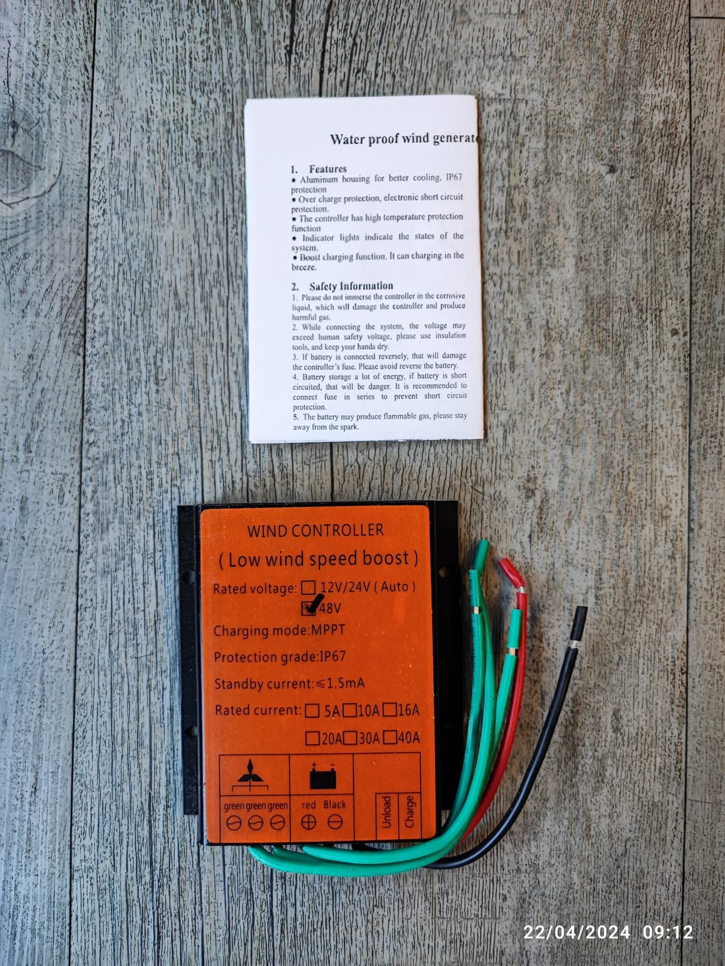 Enhance Wind Turbine Performance with 48v MPPT Controller for FLTNXY POWER 800W 48V Wind Turbine - Electromann SA
