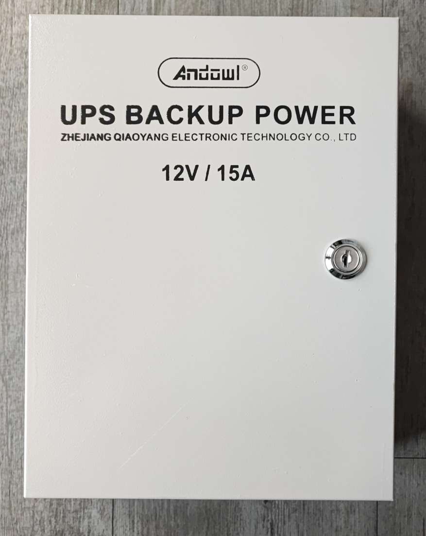 ANDOWL Q-UP1215 12v 15 Amp Power Supply UPS Backup - Uninterrupted Power for Electronics - Electromann SA